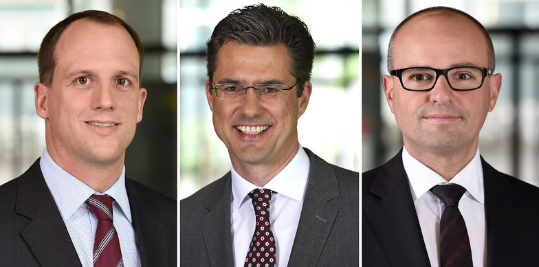 Christian Fuchs, Oliver Striebel und Torsten Janßen (v.l.n.r.) übernehmen ab November 2019 wichtige Positionen bei Nexia International