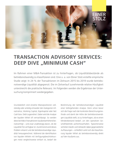 Deep Dive Minimum Cash