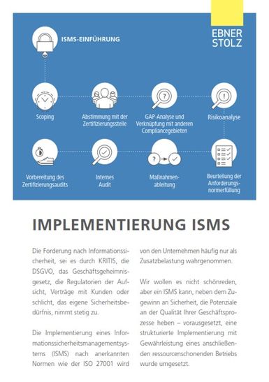 Ebner Stolz (GBIT) - Implementierung Informationssicherheitsmanagementsystem (ISMS)