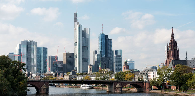 Frankfurt historic city Skyline