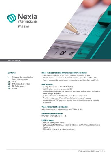 Nexia IFRS Link, March 2018, Issue 28