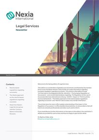 Nexia Legal Services May 2017, Issue 5