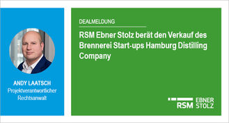 RSM Ebner Stolz berät den Verkauf des Brennerei Start-ups Hamburg Distilling Company 