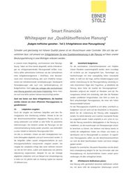 Smart Financials: Whitepaper zur Qualitätsoffensive Planung Teil 2