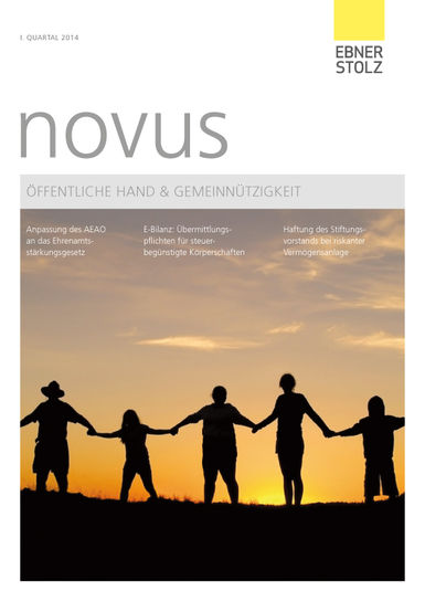 novus Öffentliche Hand  Gemeinnützigkeit I. Quartal 2014