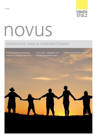 novus Öffentliche Hand  Gemeinnützigkeit I. Quartal 2016