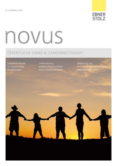 novus Öffentliche Hand  Gemeinnützigkeit IV. Quartal 2013